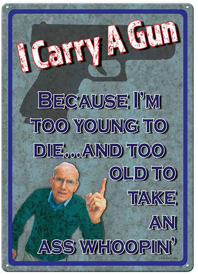 Rivers Edge Products Too Young to Die Tin Sign (2259)