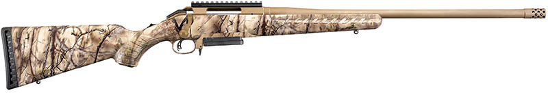 Ruger American Predator Go Wild Rifle 26926, 308 Winchester, 22 in Threaded, Go Wild Camo Stock, Bronze Finish