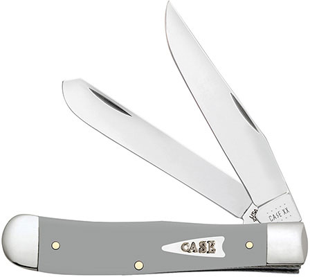 Case Gray Synthetic Smooth Trapper Pocket Knife (32590)
