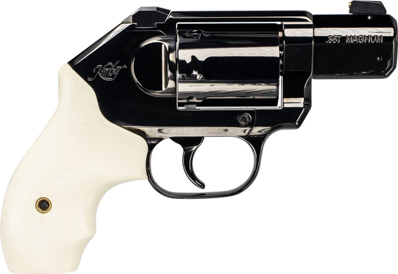 Kimber 3400017 K6S Royal Revolver, 357 Magnum, 2 in Barrel, Rich Black DLC Finish, Ivory G10 Grip