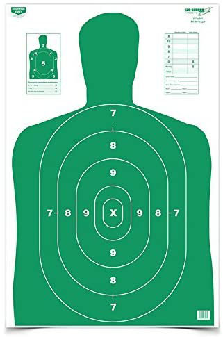 Birchwood Casey Eze-Scorer 23"x35" Silhouette Paper Target, 5 Pack, Green (37045)