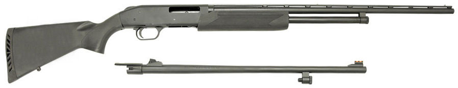Mossberg 500 Youth Deer Combo Shotgun 50116, 410 Gauge, 24 in VR and 20 in slug, 3" Chmbr, Synthetic, Accu Choke, Rifle Sights