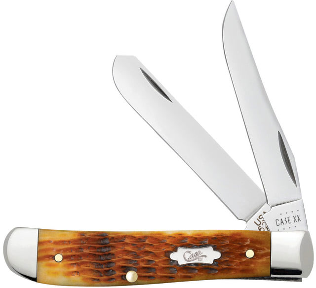 Case Knives Rogers Corn Cob Jig Antique Bone Mini Trapper Knife (52830)