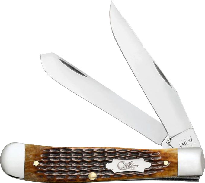 Case Knives Rogers Corn Cob Jig Antique Bone Trapper Knife (52832)