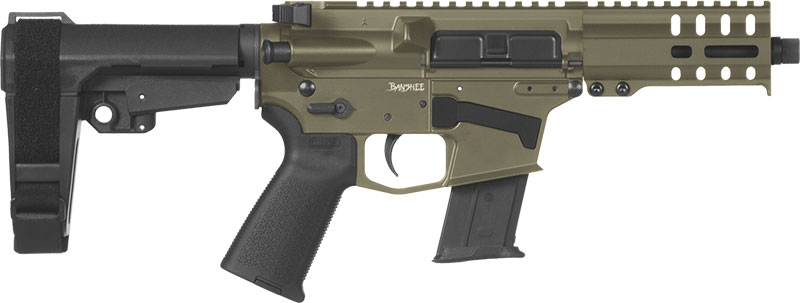 CMMG MkG Banshee Pistol 57A1843OD, 5.7MMX28MM, 5", CMMG Ripstop Brace, OD Green Finish, 20 Rds