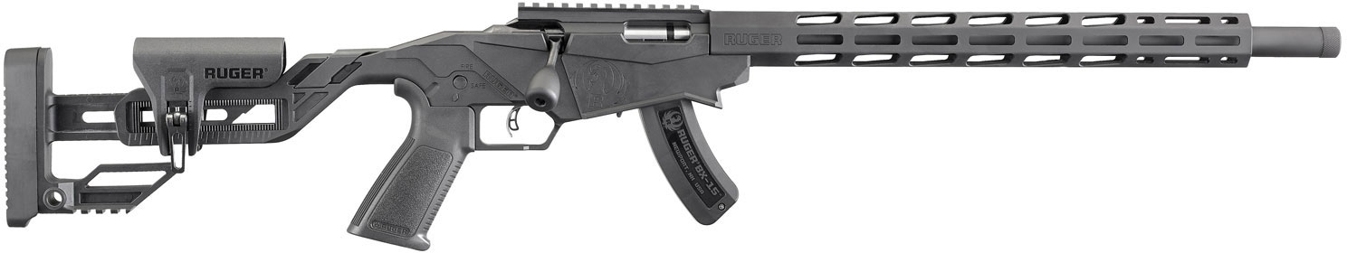 Ruger Precision Rimfire Rifle 8403, 17 HMR, 18", Quick-Fit Precision Adjustable Stock, Black Finish, 9 Rds