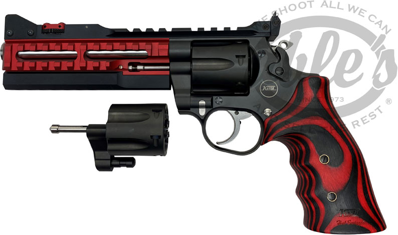 Nighthawk Korth ULX Revolver 60093, 357 Magnum/9mm, 6", Laminate Grips, DLC Finish, 6 Rds