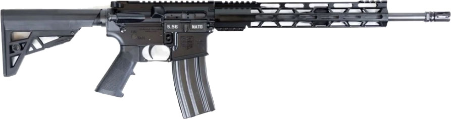 Diamondback DB15MZB Tactical Rifle DB176AK001, 5.56 NATO, 16", 6-Position Stock, Black A2 Style Grips, 30 Rds