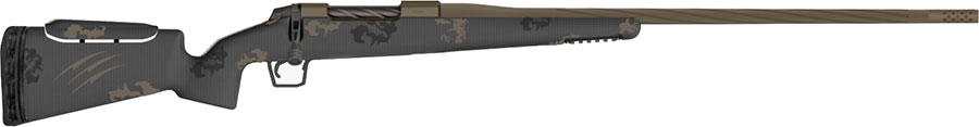 Fierce Twisted Rival FP Rifle FR22CM22, 22 Creedmoor, 22" Barrel, Midnight/Trophy Stock, Bronze Finish
