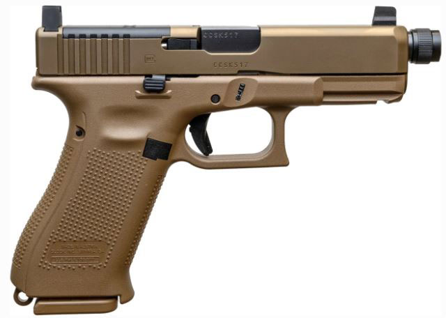 Glock 19X MOS Pistol PX1950S03MOSTB, 9mm, 4.52 in, Polymer Grip, Flat Dark Earth Finish, Ameriglo Tall Sights, 19 Rd