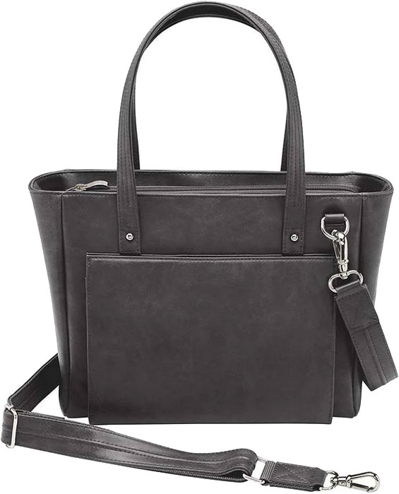 Gun Tote'n Mamas Washable Leather Wallet-Tote (GTM-86/BK) Fits Small Pistols & Revolvers, Black Leather