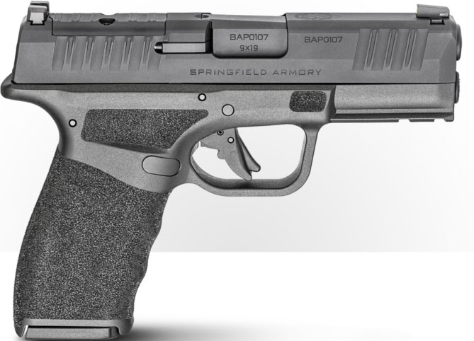 Springfield Hellcat Pro Semi-Auto Optics Ready Pistol HCP9379BOSP, 9mm, 3.7", Polymer Grips, Black Finish, 15 Rds