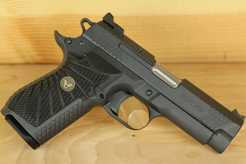 Wilson Combat EDC X9 Pistol EDCXCP9GB, 9mm, 4 in, Black G10 Composite Grip, Gray Finish, 15 Rd