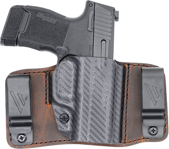 Versacarry Insurgent Holster, IWB/OWB, Water Buffalo Leather, Size 365 Macro (INS201365M)