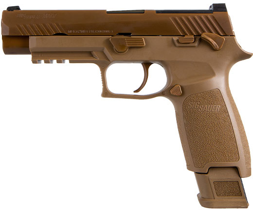 Sig P320 M17 Surplus Pistol UDM179SURPLUS, 9mm, 4.7", Manual Safety, Coyote Grip, Coyote PVD Finish, 21 Rds