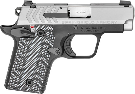 Springfield 911 Pistol Gear Up Package PG9109SR18,  380 ACP, 2.7 in, G10 Grip, Stainless Finish, 6/7 Rd