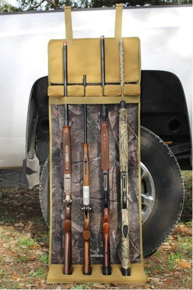 Bird Down Ultimate Shotgun Rest, Camo/Tan, Barrel Cover, Velcro Strap (R101)