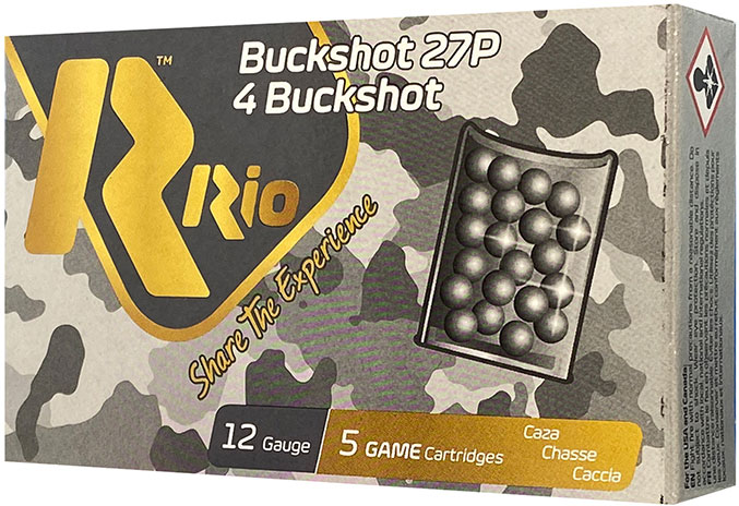 Rio Royal Buck Shotshells RB1227, 12 Gauge, 2-3/4