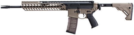 Sig MCX Snakebite Patrol Rifle RMCX16BTELEPsb, 223 Remington/5.56 NATO, 16", Telescoping FDE Stock, Two-Tone Finish, 30 Rds