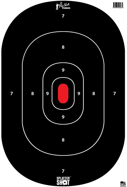 Pro Shot Products 12" x 18" Black Silhouette Insert Heavy Tag Paper Target, 8 Pack (SILHINTP8PK)