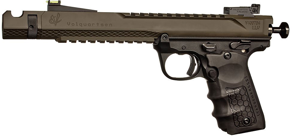 Volquartsen Black Mamba Pistol VF4M-0010, 22 Long Rifle, 6", Tandemkross Hive Grip, OD Green Finish, 10 Rds
