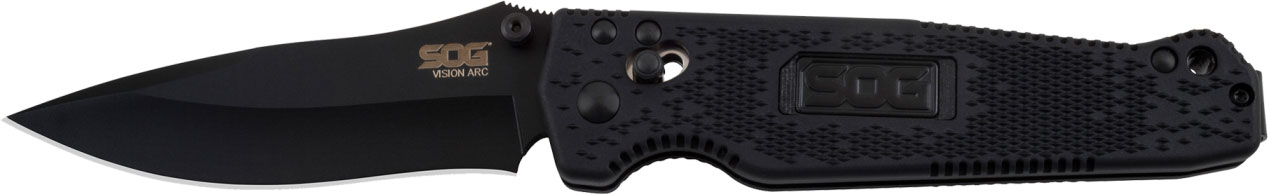 SOG Vision Arc Folding Knife w/Reversible Low-Carry Clip (VS03)