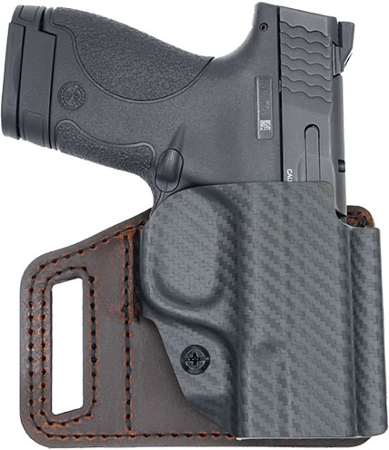 Versacarry V-Slide Holster, Outside The Waistband, Essential Kydex/Water Buffalo, Fits M&P Shield (VSL211SHD)