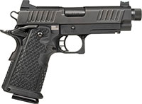 Staccato C2 DPO T 2011 Pistol 10-1101-000302, 9mm, 3.9" Threaded DLC, 2011 G2 Officer Grips, DLC Black Finish, 16 Rd
