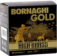 Bornaghi Gold High Brass Dove Loads 16GOLDDOVE328, 16 Gauge, 2-3/4", 1 1/16 oz, 1300 fps, #8 Shot, 25 Rd/bx
