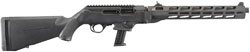 Ruger PC Carbine Takedown Rifle 19115, 9mm, 16.12", Synthetic Stock, M-Lok Handguard, Black Finish, 17 Rds