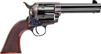 Uberti 1873 Cattleman El Patron Grizzly Paw Revolver 345275, .357 Magnum, 4.75", Checkered Walnut Grip, Blued Case-Hardened Frame