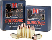 Hornady Subsonic Handgun Ammunition 90287, 9mm, XTP, 147 GR, 975 fps, 20 Rd/bx