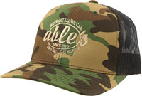 Able's Mesh Cap Army Camo, Black (ACACB)