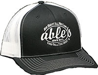Able's Mesh Cap Black, White (ACBW)