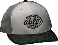 Able's Mesh Cap Gray/Black, Charcoal Mesh (ACGBC)