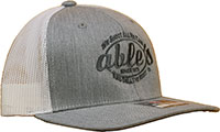 Able's Mesh Youth Cap Heather Gray, White Mesh (ACHGWY)