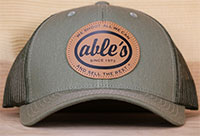 Able's Mesh Cap Leather Patch, Green (ACLPG)