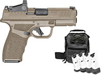 Springfield Hellcat Pro OSP Striker Fire Pistol Gear Up Bundle HCP9379FOSPCT, 9mm, 3.70", W/ Crimson Trace RDS, FDE, 15 Rds