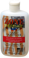 Zone Defense Hand Sanitizer 4oz Bottle (10604S-1)