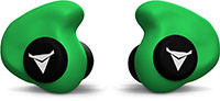 Decibullz Custom Molded Earplugs, Green (PLG1-GRN)