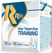 Rio Competition Target Load Star Team Shotshells STT28LT8, 12 Gauge, 2-3/4", 1 oz, 1200 fps, #8 Shot, 25 Rd/bx
