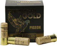 Bornaghi Gold Pigeon Paper Loads T4GOLDPIGEON3675, 12 Gauge, 2-3/4", 1 1/4 oz, 1330 fps, #7.5 Shot, 25 Rd/bx