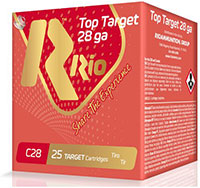 Rio Sub Gauge Field Loads RC288, 28 Gauge, 2-3/4", 3/4 oz, 1300 fps, #8 Shot Shot, 25 Rd/bx