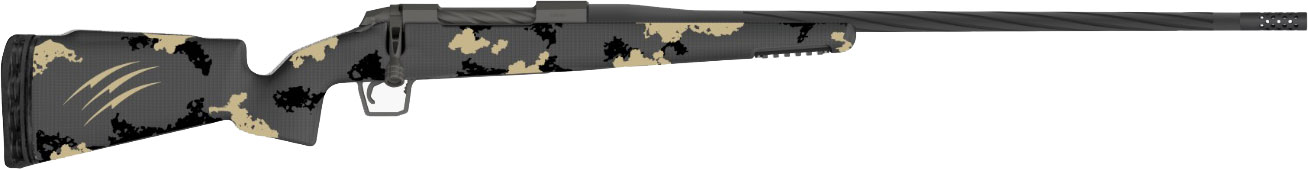 Fierce Twisted Rival Rifle TWISTEDRIVAL65PRC, 6.5 PRC, 24" Twisted Fluted Bull Barrel, Radial Muzzle Break