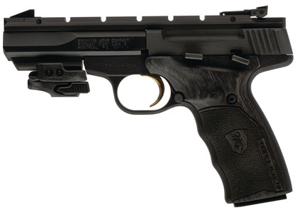 Browning Buck Mark Black Label Micro UDX Pistol w/CT Laser 051481490, 22 LR, 4", Black Label Grips, Black Finish, 10 Rd