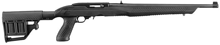 Ruger 10/22 Carbine Rifle 11155, 22 Long Rifle, 18.5", TacStar Adaptive Tactical Stock, Blued Finish, 10 Rd