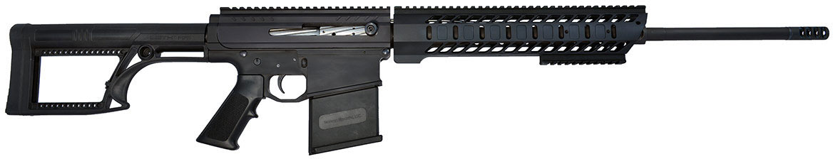 Noreen BN36 Semi-Auto AR Rifle 204, 30-06 Springfield, 22 in, Luth AR Stock, Black Finish, 20 Rd