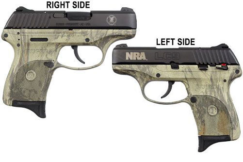 Ruger LC9 NRA Special Ed Pistol 3214, 9mm, 3.12 in, Natural Gear Camo Frame, Black Finish w/NRA Logo