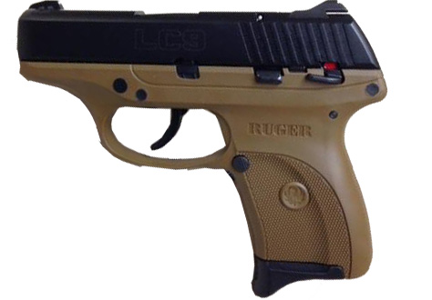Ruger LC9 Pistol 3229, 9mm, 3.12 in, Flat Dark Earth Frame, Black FInish, 7 Rd