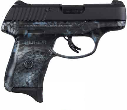Ruger LC9S Striker Fire Pistol 3255, 9mm, 3.1", Kryptek Neptune Integral Grips, Black Finish, 7 Rds